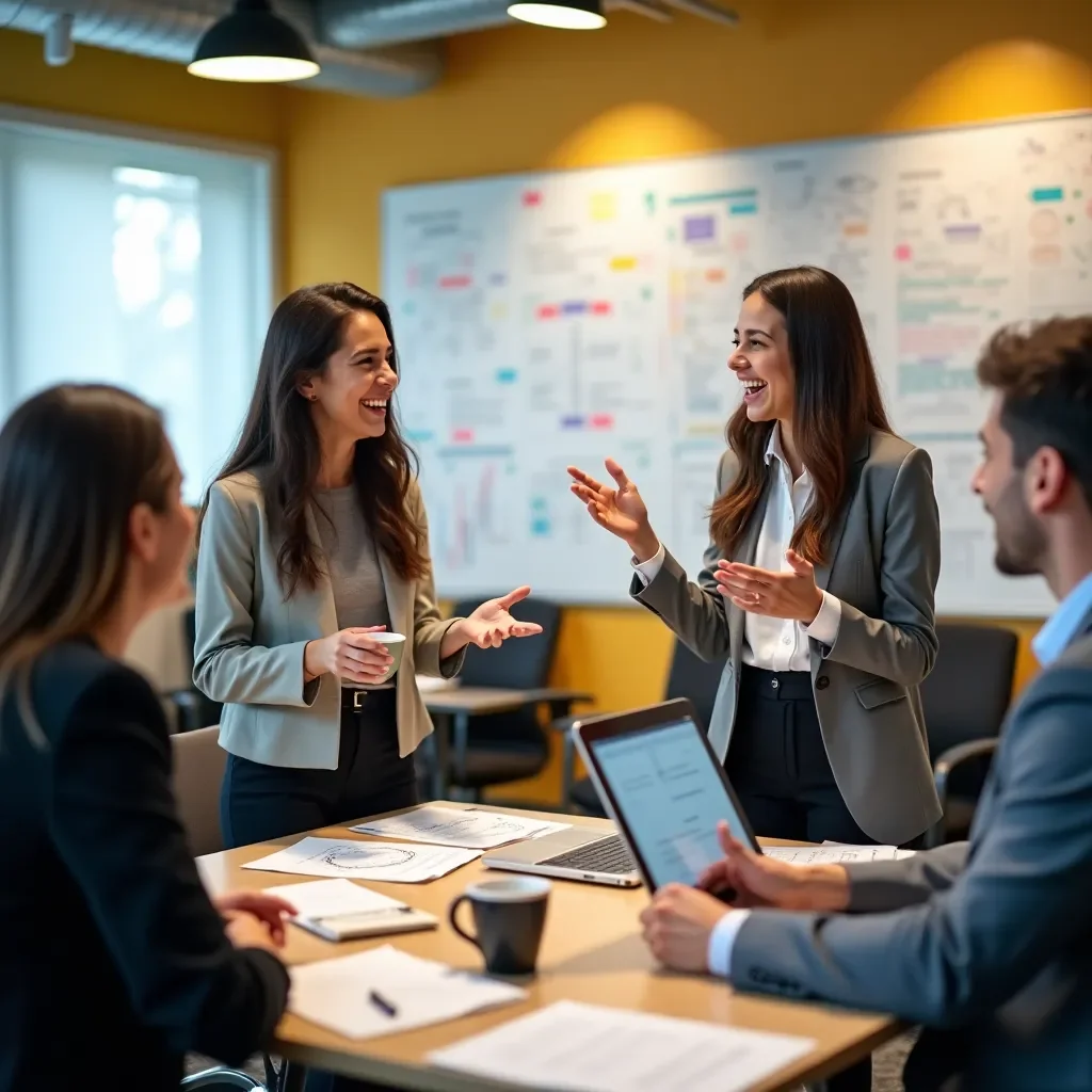 Professional team collaboration